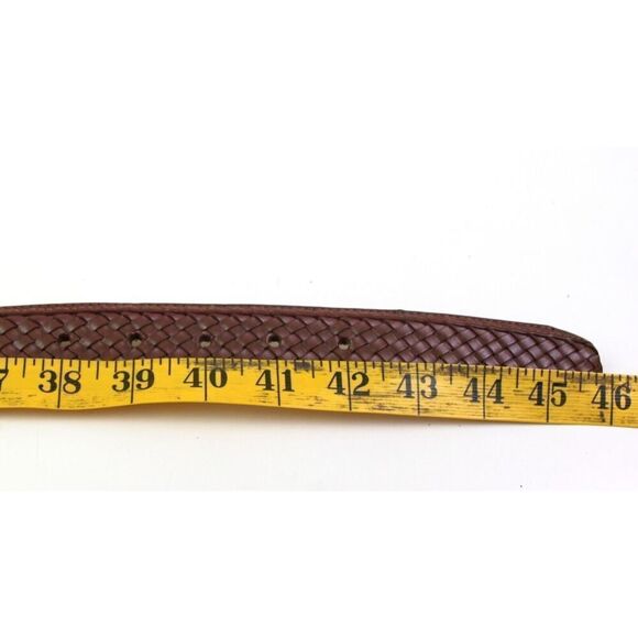 Tommy Bahama WOVEN BROWN REAL LEATHER 1 1/8"Wd DRESS MEN'S BELT Sz 40/100 (t55 - Picture 14 of 16